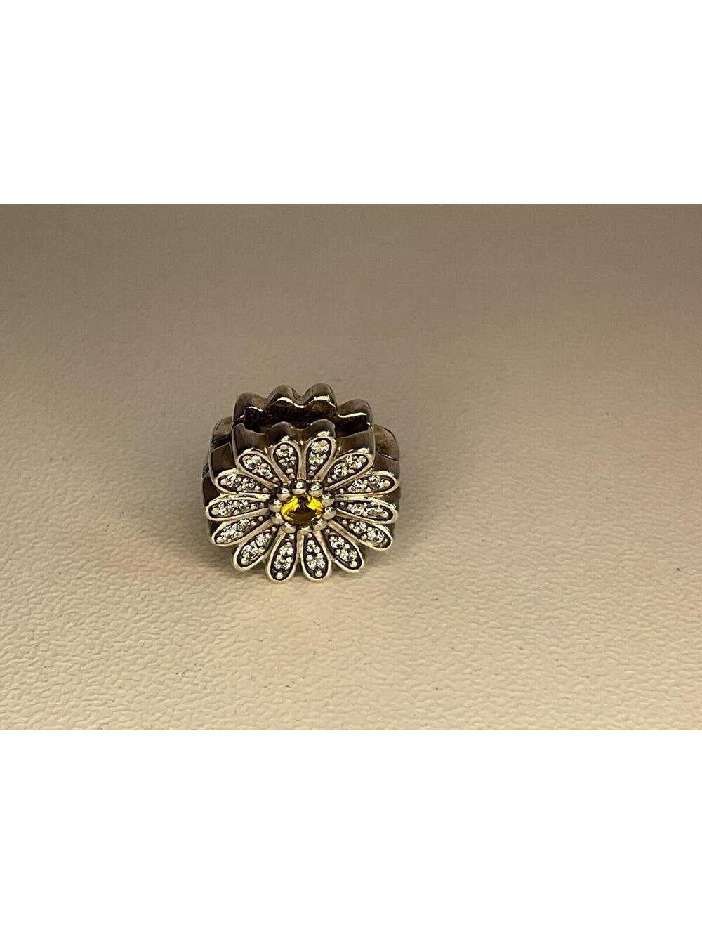 Pandora Reflexions Sparkling Daisy Flower Charm Retired HTF